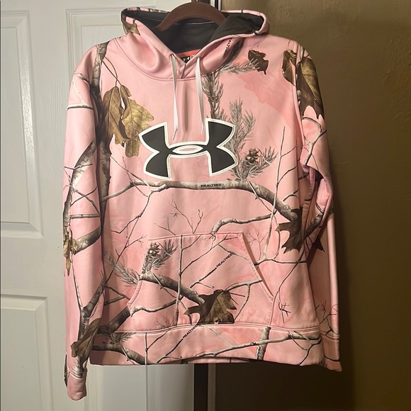 Under Armour Pink Camo Women's Sweater - Picture 1 of 4